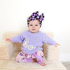 Boo Purple SWEATER Solid Knit Halloween Toddler Kids Top