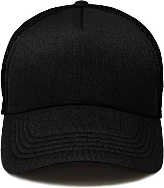 Kids Foam Trucker Hat - Black