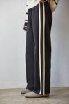 L8552 | Knit Cotton French Terry Side Contrast Trim Pants