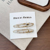 2 Pcs Simple Hollow Out No Bend Hair Clip MK2PPM6W6HCP472