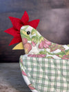 Happy Hen Mini Mitt in Cream Floral