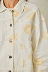 Floral Printed Denim Jacket