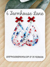 Patriotic Floral Teardrop Earrings