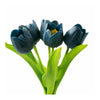 Pack of 5 Stems Real Touch Medium Open Tulip