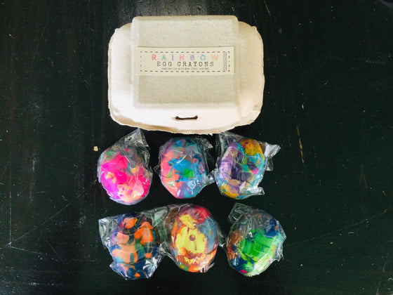 Rainbow Egg Crayons - Set of 6