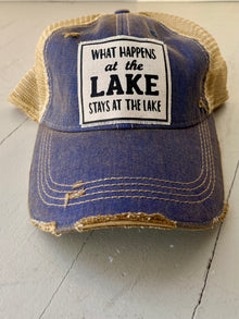  Mesh Back Cap "What Happens at the Lake Stays at the Lake"
