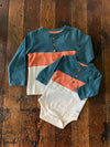 Twilight & Cider Color Block Henley Tee - Boys