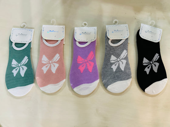 Bow No-Show Socks