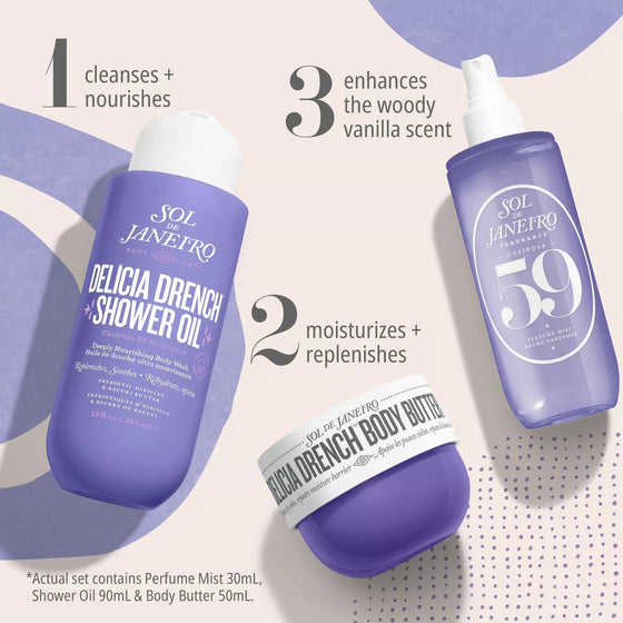 SOL DE JANEIRO Jet Set Travel Minis Trio Kit -  Cheirosa 59