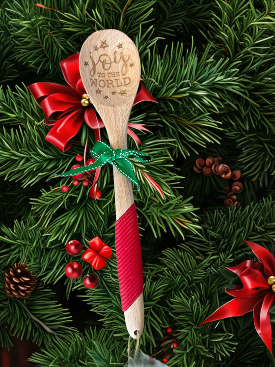 JOY TO THE WORLD Wooden Spoon