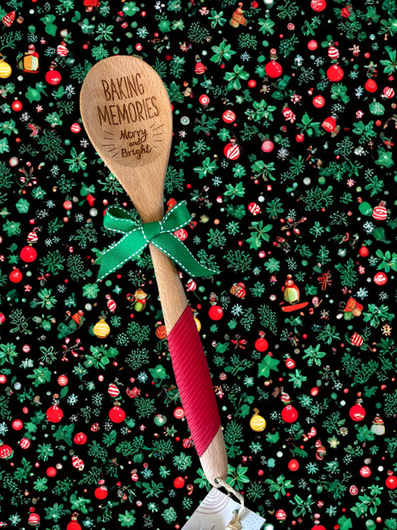 BAKING MEMORIES MERRY & BRIGHT Wooden  Spoon