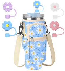  Flower Print Stanley Cup Bag