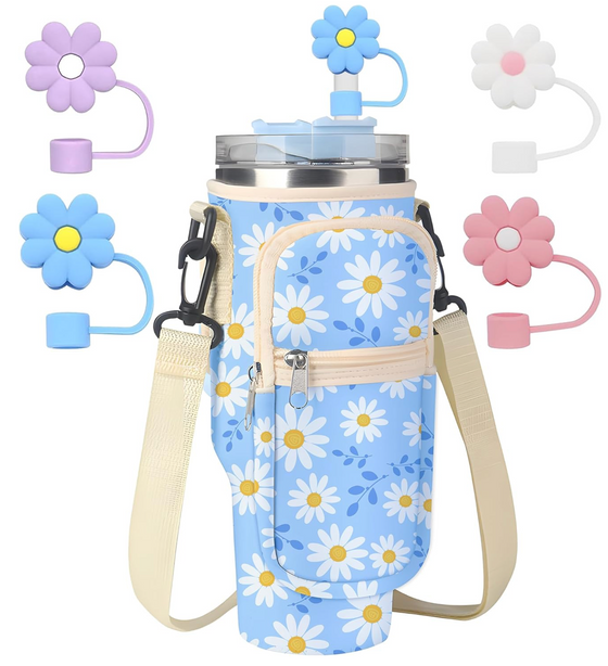 Flower Print Stanley Cup Bag