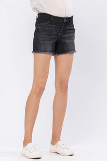  Mid-Rise Maternity Cut Off Shorts