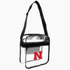 NCAA Nebraska Cornhuskers Clear Carryall Crossbody