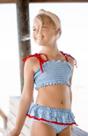 Girls Star Struck Waverly Shirred Swimsuit