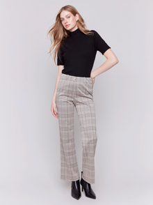  Textured Knit Straight Leg Pull-on Pant