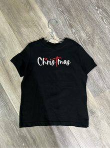  "Christmas" Tee - Black - Toddler