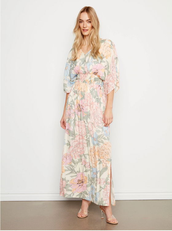 Printed Dolman Short Sleeves Maxi Dress w/Side Slits – Simply You Boutique & Gifts