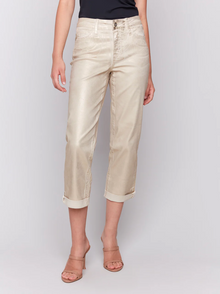  Foil Cuff Straight Leg Pant