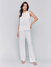 Embroidered Sleeveless Top