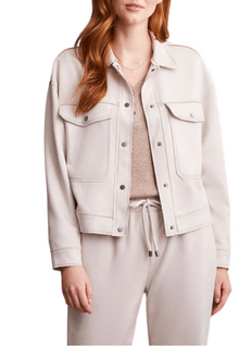  Loose Fit Faux Suede Jacket