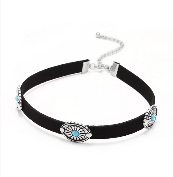 Girls Hippie-Chic Western Choker Necklace