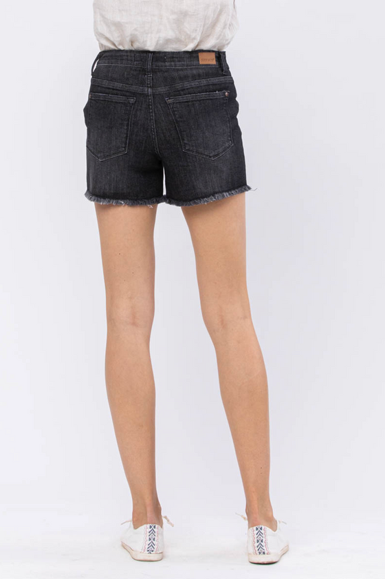 Mid-Rise Maternity Cut Off Shorts