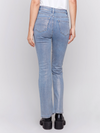 Silver Blue Shimmer Bootcut Leg Jean