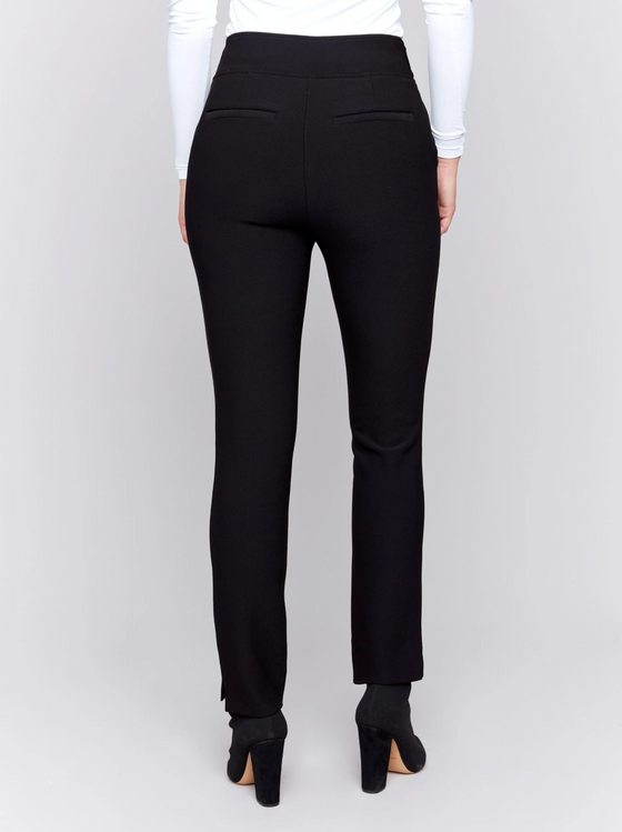 Narrow Leg Pant w/Waistband & Side Pockets