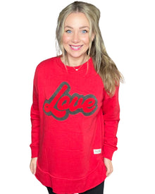  LOVE High/Low Pullover
