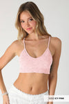 NIKIBIKI Textured Lace Triangle Cut-Out Bralette