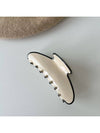 Beau - Textured Acetate Fiber Contrast Edge Claw Clip