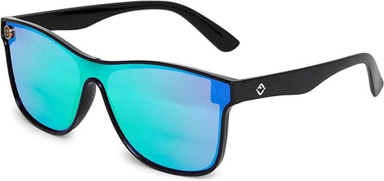 Mirrored Sunglasses - Green/Blue