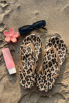 Sleek Straps Leopard Contrast Flip Flops