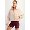 SHERPA MOCK NECK QUARTER ZIP JACKET