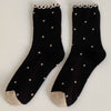 Cute Polka Dots Ruffle Crew Socks 6W8FSO546