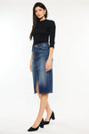 HIGH RISE MIDI SKIRT