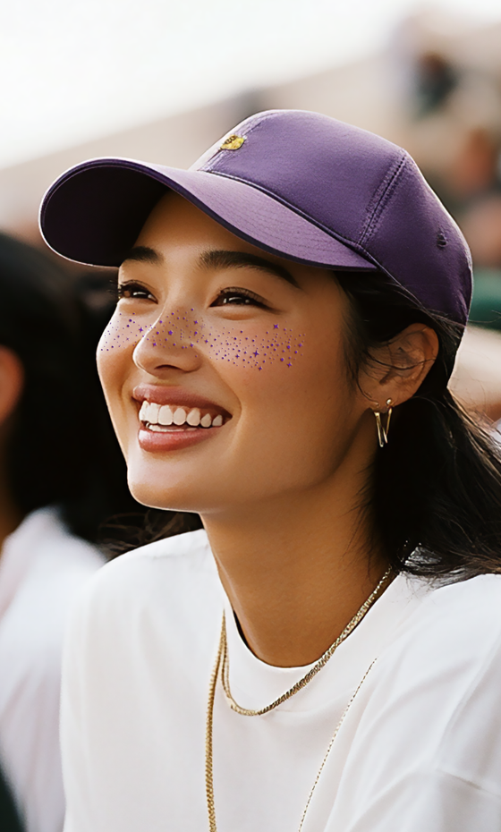 Purple Spirit Speckles Makeup Patches - Team Spirit Collection