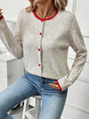 Multicolor Knit Sweater Cardigan