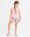 Girls Charming Meadow Kids Ruffle Trim Woven Shorts