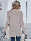 Cream Chunky Knit Open Cardigan With Pockets