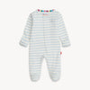 BLUE STRIPE ORGANIC COTTON FOOTIE