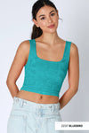 NS8396 - Double Lace Square Crop Top