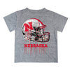 University of Nebraska Dripping Football Helmet T-Shirt