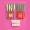 Cute Stripe Tyvek Pouch | Teen and Girl Stocking Stuffer
