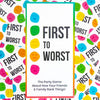 FIRST TO WORST: How Your Friends & Family Rank Things Game