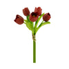 Pack of 5 Stems Real Touch Medium Open Tulip