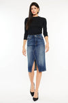HIGH RISE MIDI SKIRT