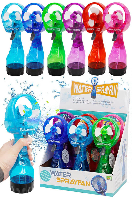 Portable Water Spray Misting Electric Fan with Display Set